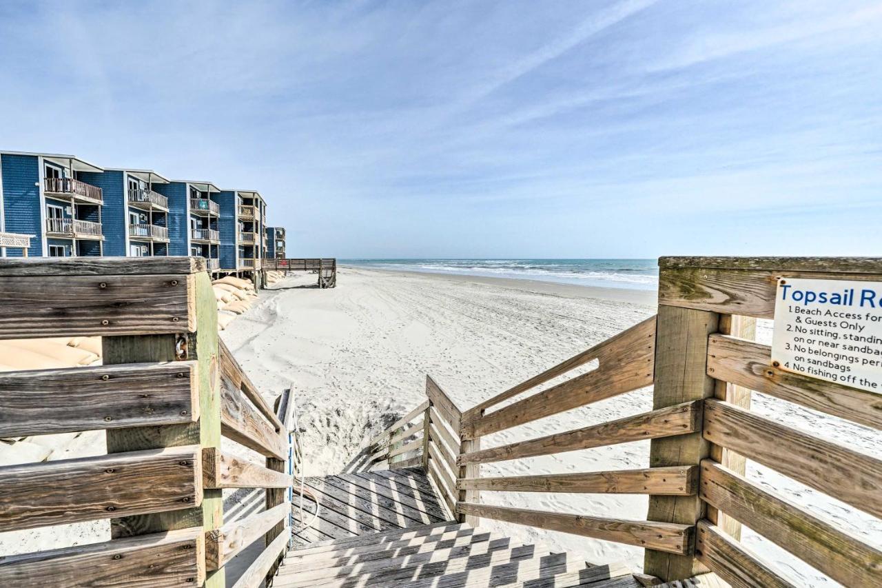 North Topsail Condo - Steps To Beach! ノース・トップセール・ビーチ エクステリア 写真